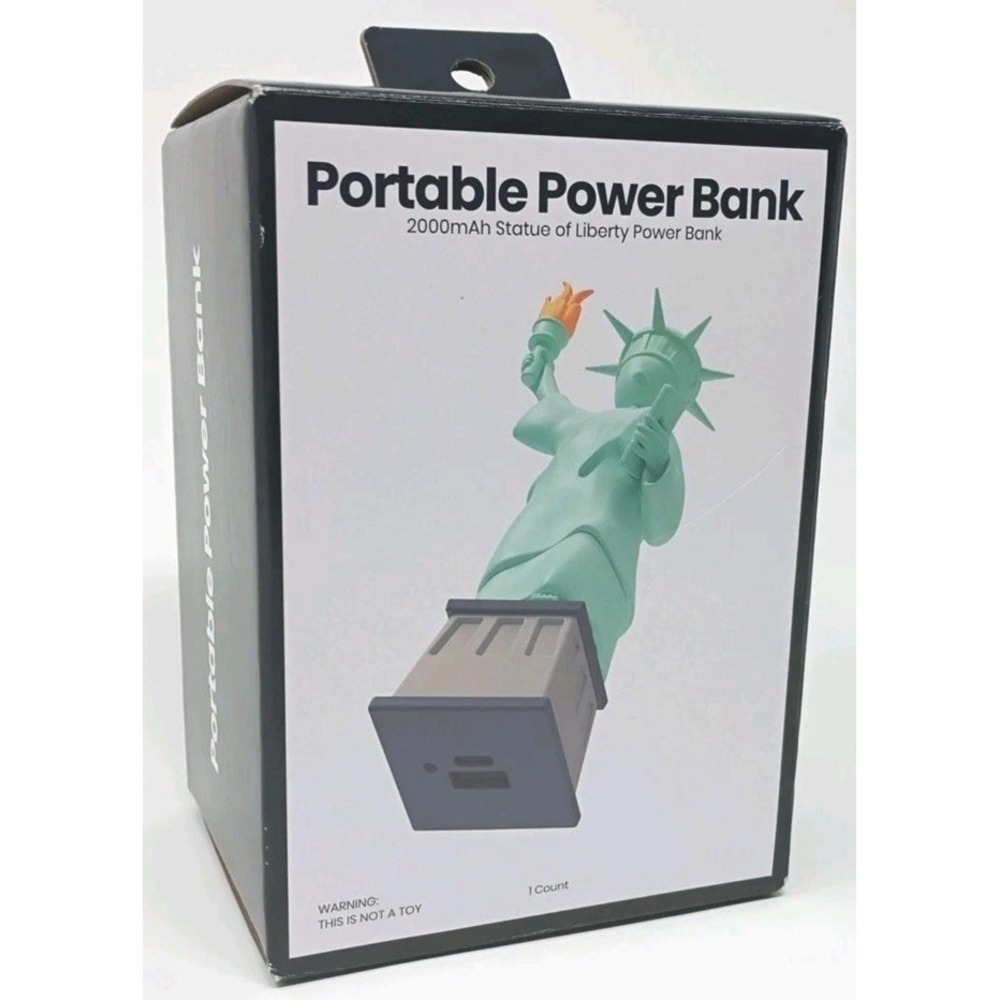 Statue Of Liberty 2000mah Portable Power Bank